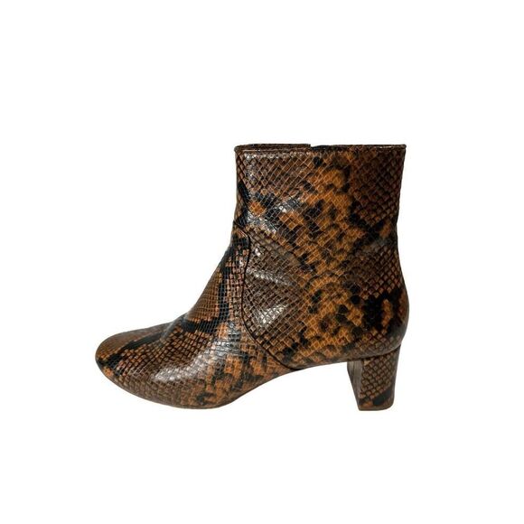 Loeffler Randall Ankle Boot Snakeskin leather sz 9.5 - Picture 6 of 9